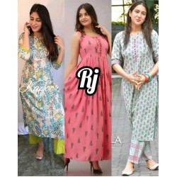 3 full stitched dress combo 8107